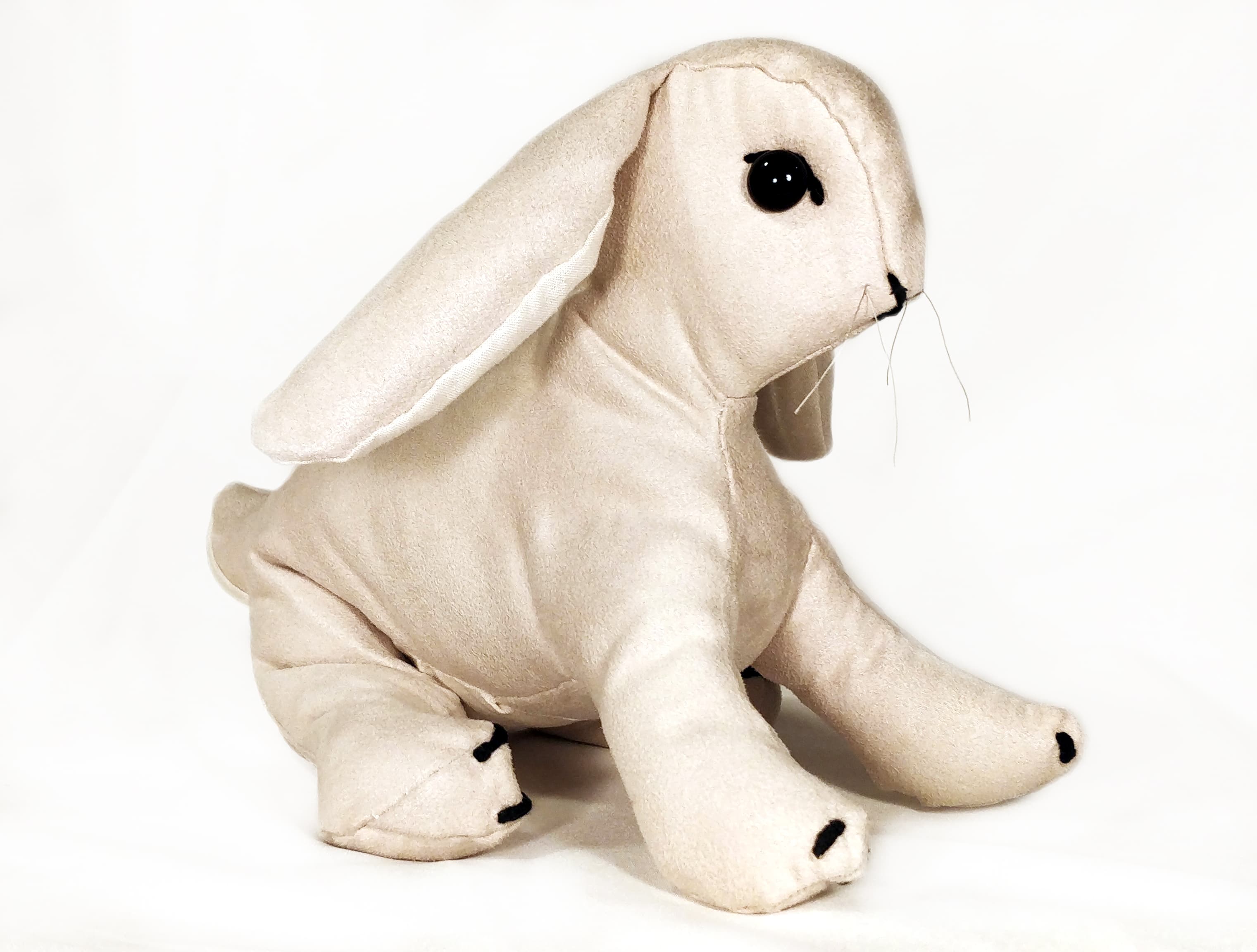 a soft toy rabbit sitting