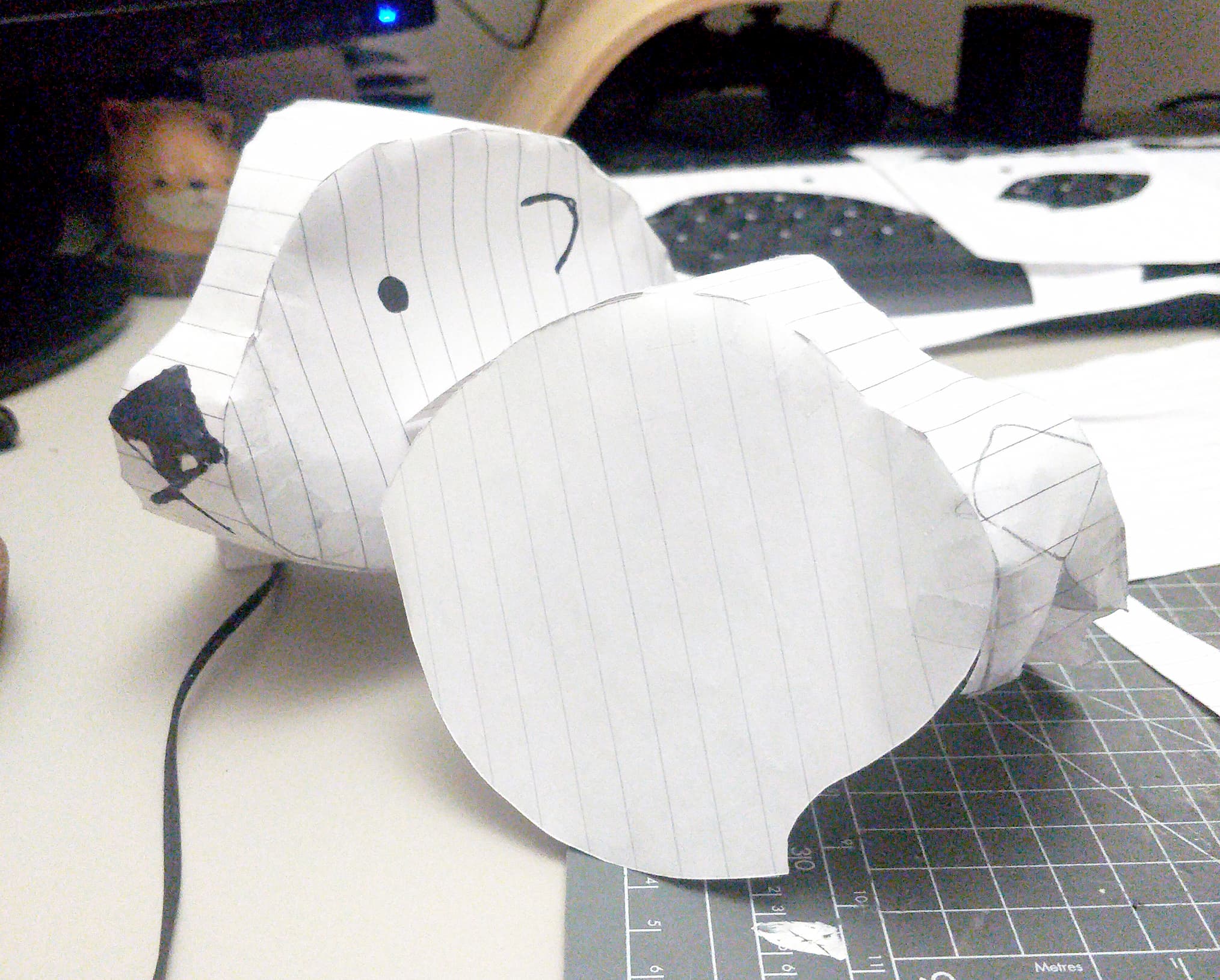 paper iterations of the otter head